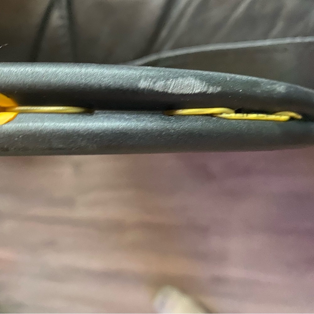 Prince Rage Titanium Racket in Black and Yellow - Picture 6 of 7